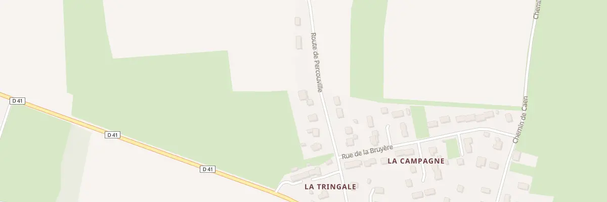 Plan du 11 Rte de Percouville à Laize-Clinchamps