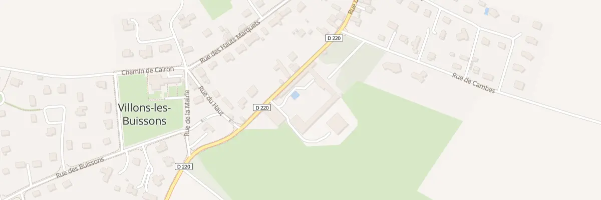 Plan du 2 Rue de Cambes à Villons-les-Buissons