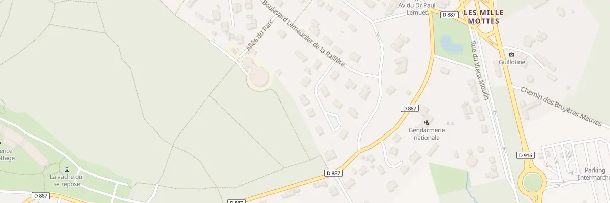 Plan du 9233 All de la Roche aux Loups à Bagnoles de l’Orne Normandie