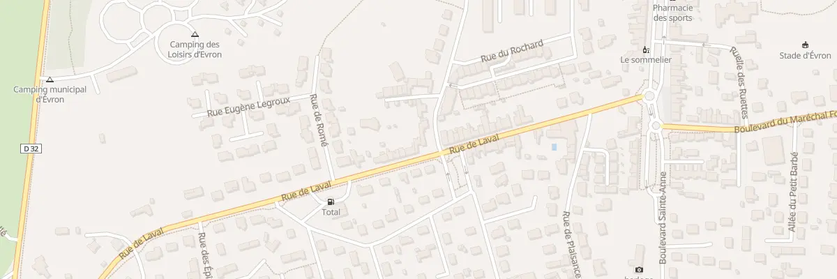 Plan du 52 Rue de Laval Evron à Évron