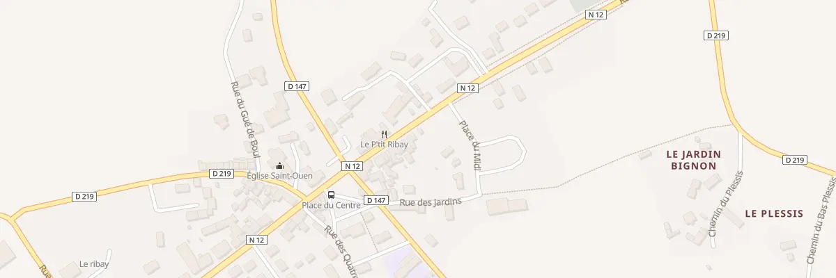 Plan du 45 Rue Nationale au Ribay