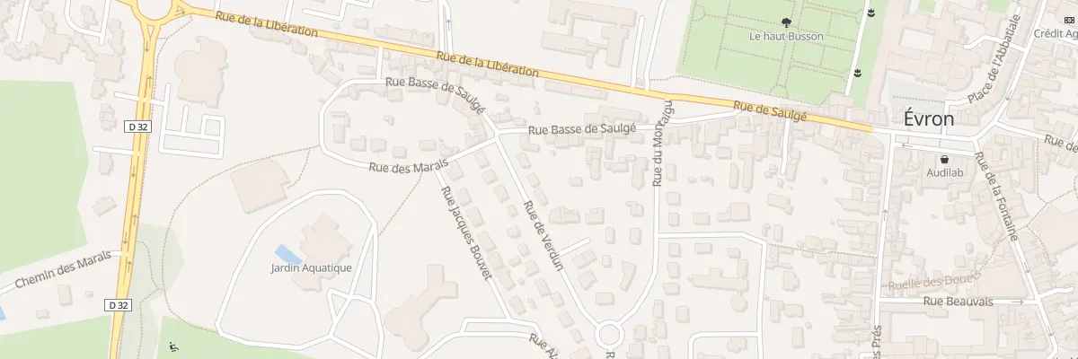 Plan du 20 Rue de Verdun à Évron