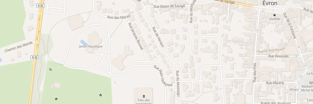 Plan du 5 Rue de Verdun à Évron