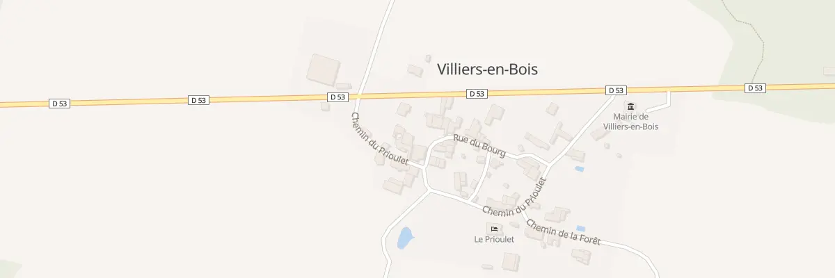 Plan du 160 Rue du Bourg à Villiers-en-Bois