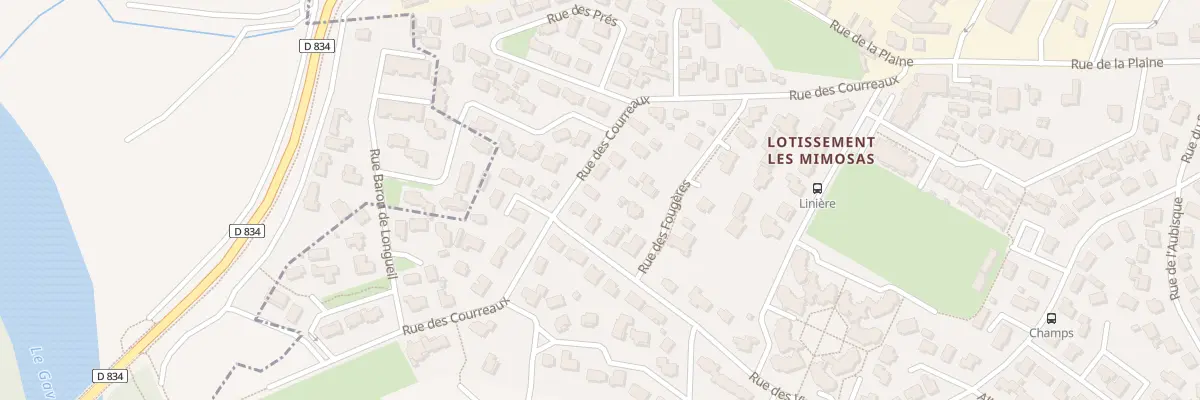 Plan du 23 Rue des Courreaux à Billère