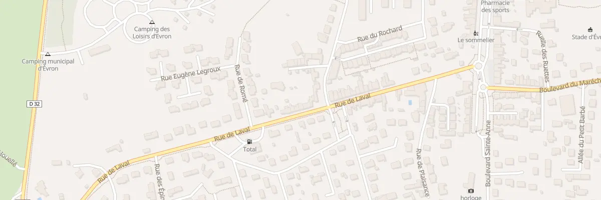 Plan du 56 Rue de Laval Evron à Évron