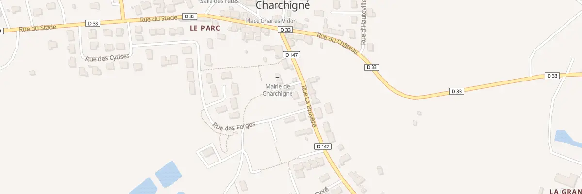 Plan du 8 Rue de la Bruyere à Charchigné