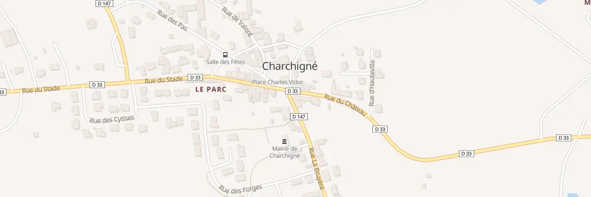 Plan du 2 Rue du Chateau à Charchigné