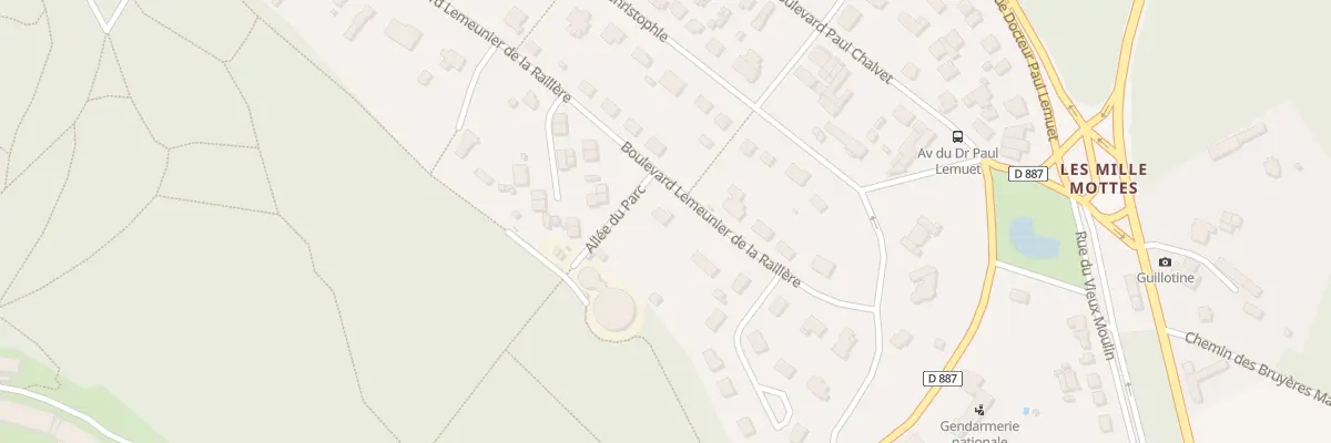 Plan du 58 Bd Lemeunier de la Raillere à Bagnoles de l’Orne Normandie