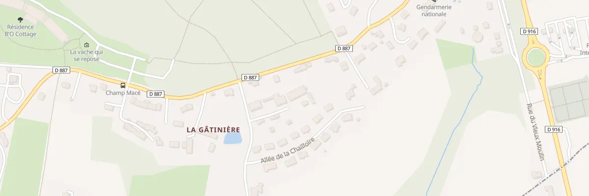Plan du 101 All de la Chailloire à Bagnoles de l’Orne Normandie