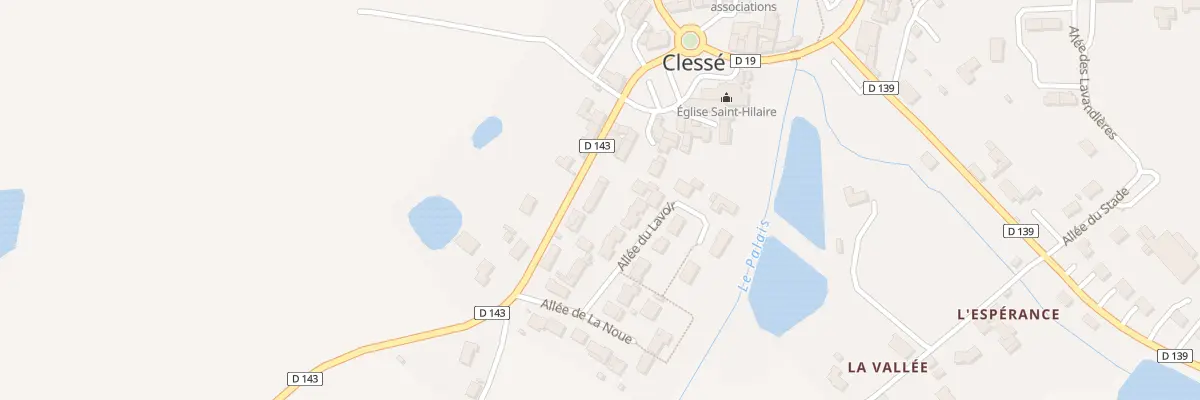 Plan du 1 Rte de Neuvy-bouin à Clessé