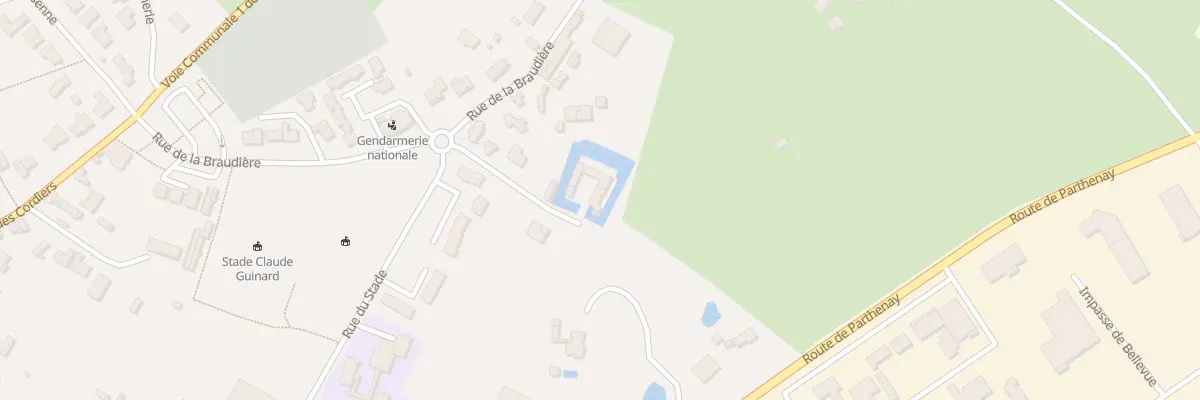 Plan du 5438 La Braudière à Secondigny