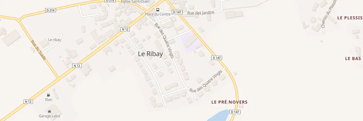 Plan du 8 Rue des Quatre Vingts au Ribay