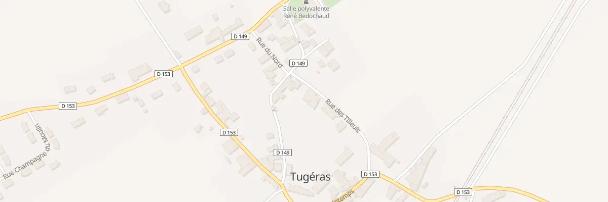 Plan du 7 Rue des Tilleuls à Tugéras-Saint-Maurice