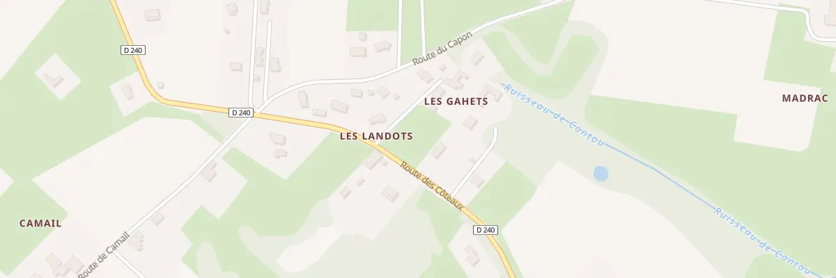 Plan du 1054 Rte des Côteaux à Tabanac