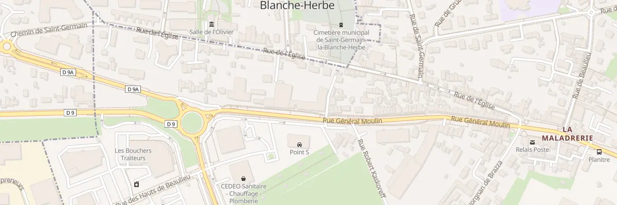 Plan du 166Q Rue Général Moulin à Caen