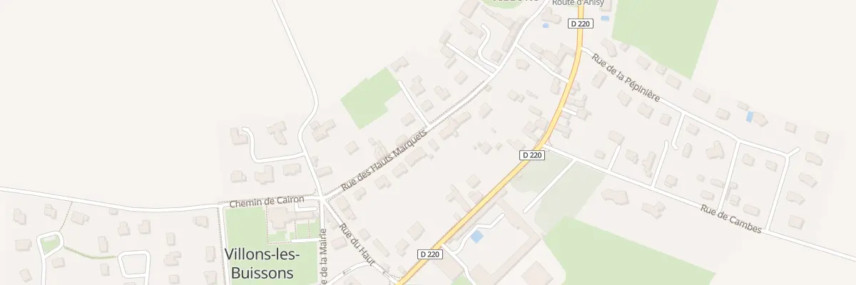 Plan du 10 Rue des Hauts Marquets à Villons-les-Buissons