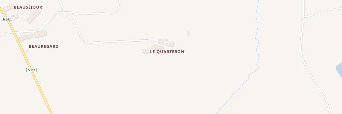 Plan du 2 Le Quarteron à Clessé