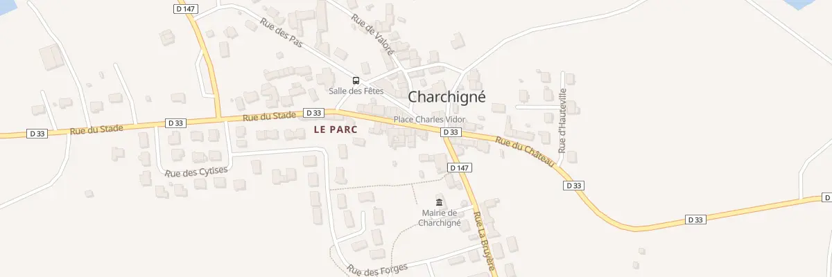Plan du 7 Rue du Stade à Charchigné
