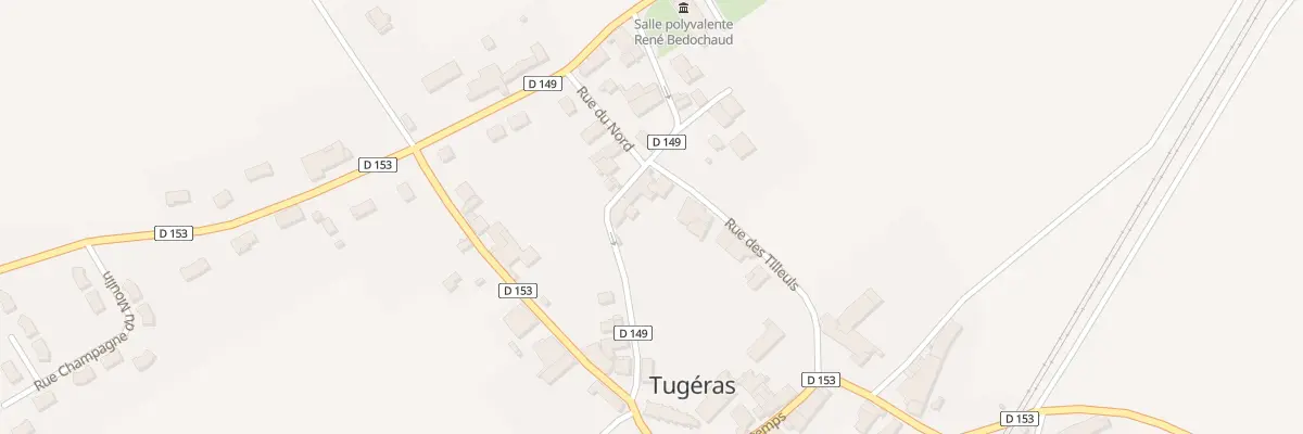Plan du 16 Rue des Ecoles à Tugéras-Saint-Maurice