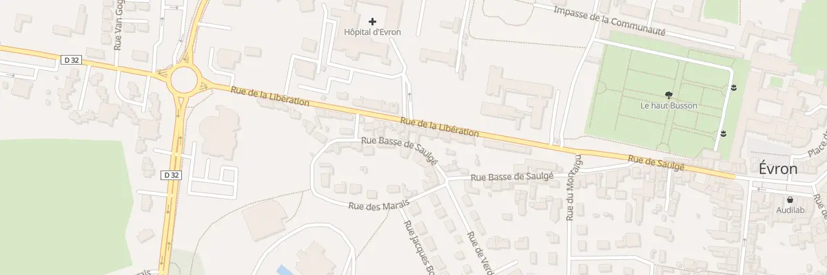 Plan du 13 Rue de la Libération à Évron