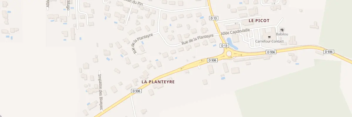 Plan du 11 Rue de la Planteyre à Sallebœuf
