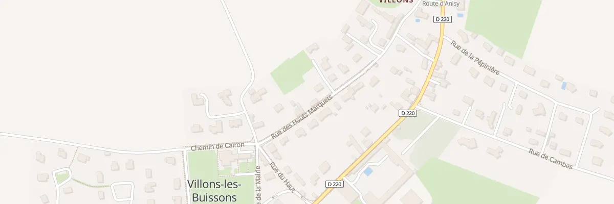 Plan du 5 Rue des Hauts Marquets à Villons-les-Buissons