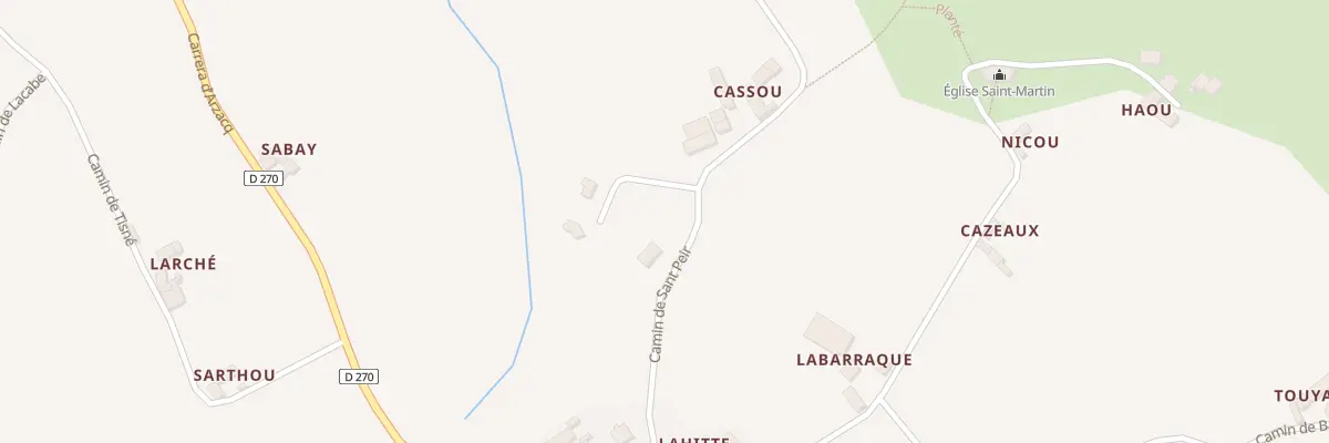 Plan du 1 Caminot Lou Cantou à Mialos