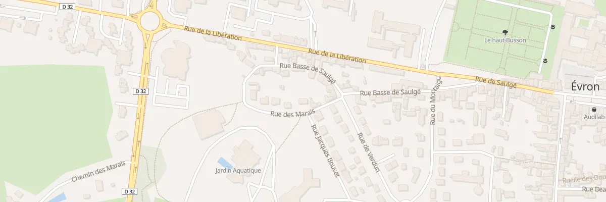 Plan du 6 Rue des Marais à Évron