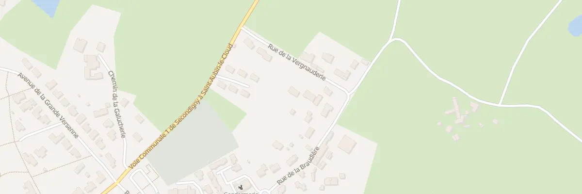 Plan du 5983 Rue de la Vergnauderie à Secondigny