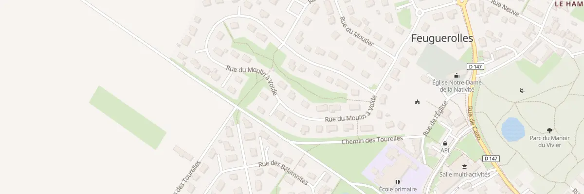 Plan du 10 Rue du Moulin à Voide à Feuguerolles-Bully