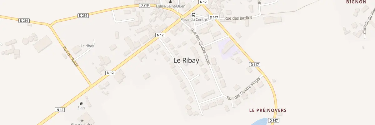 Plan du 8 Rue de Belle Vue au Ribay