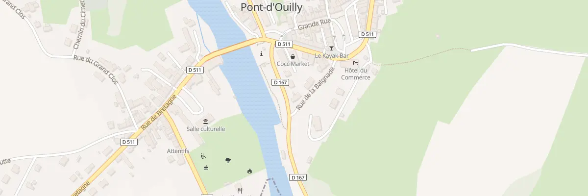 Plan du 2 Rue de la Baignade à Pont-d’Ouilly
