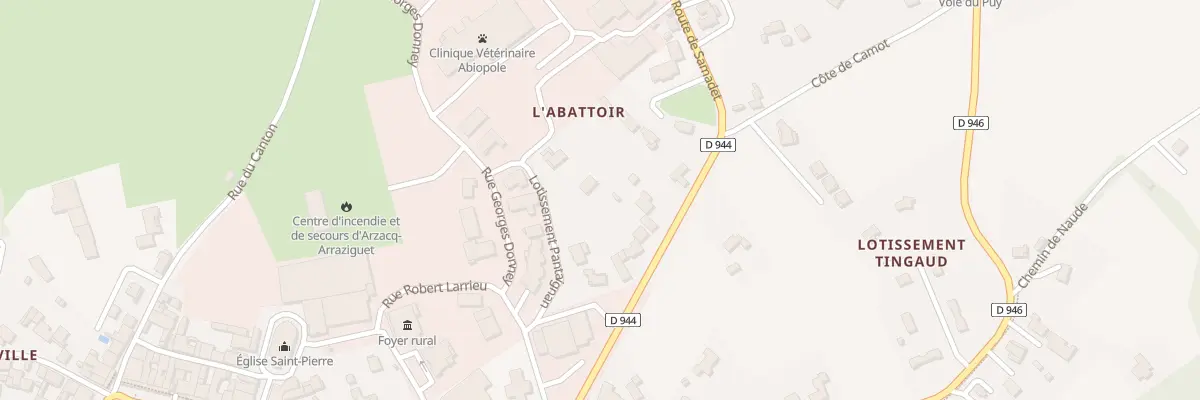 Plan du 8 Lot Pantaignan à Arzacq-Arraziguet