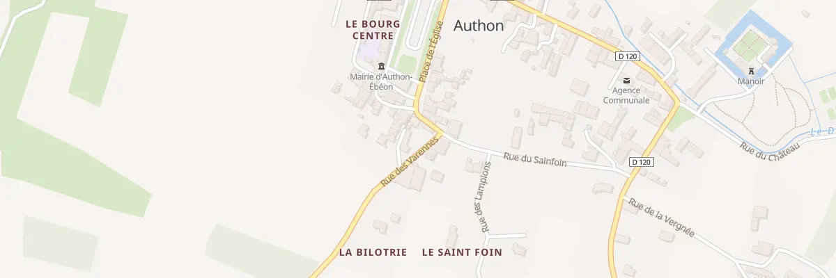 Plan du 5010 Le Bourg Centre à Authon-Ébéon