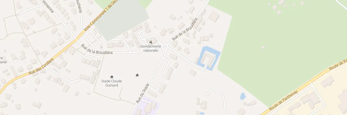 Plan du 38 Rue du Stade à Secondigny