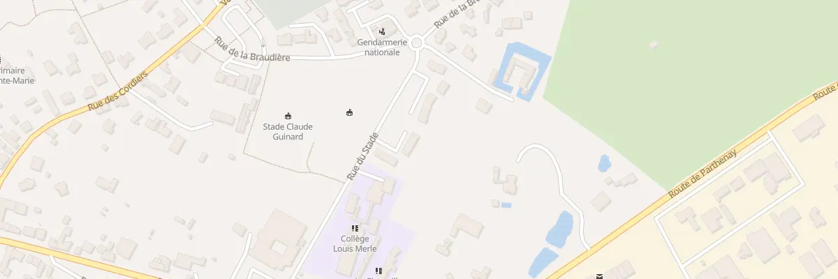 Plan du 20 Rue du Stade à Secondigny