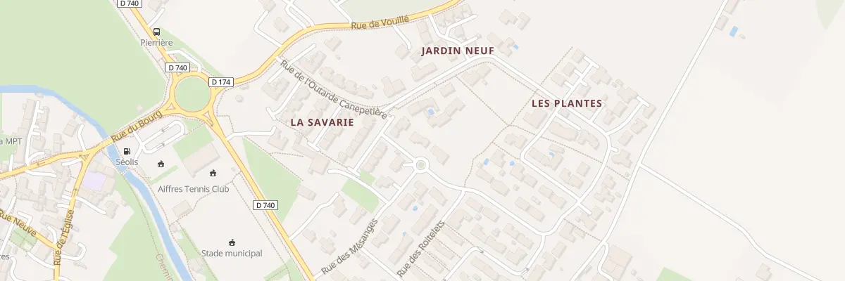 Plan du 185 Rue des Mesanges à Aiffres