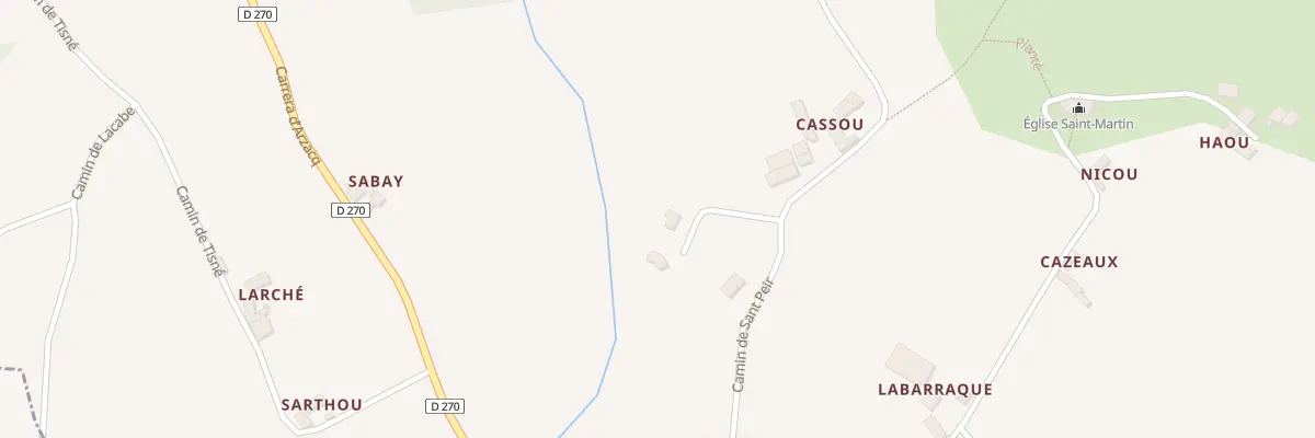 Plan du 9715 Cassou à Mialos