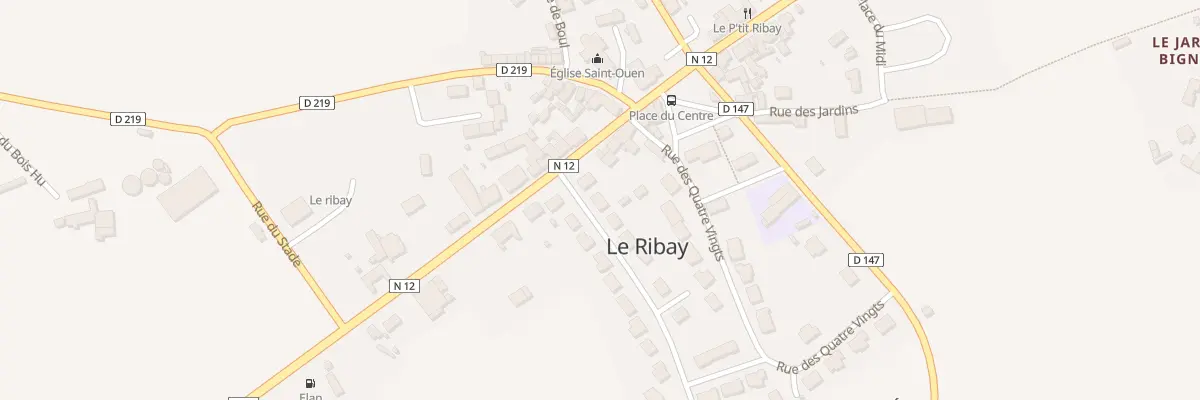 Plan du 2 Rue de Belle Vue au Ribay