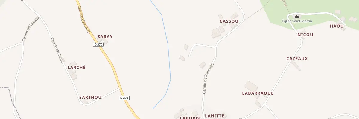 Plan du 9735 Cassou à Mialos