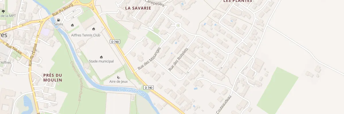 Plan du 97 Rue des Roitelets à Aiffres