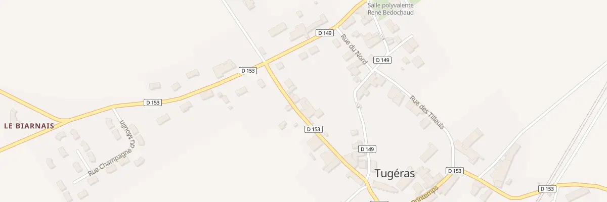 Plan du 14 Rue du Prieuré à Tugéras-Saint-Maurice