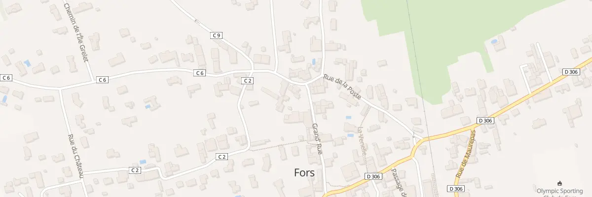 Plan du 8 Rue de la Poste à Fors