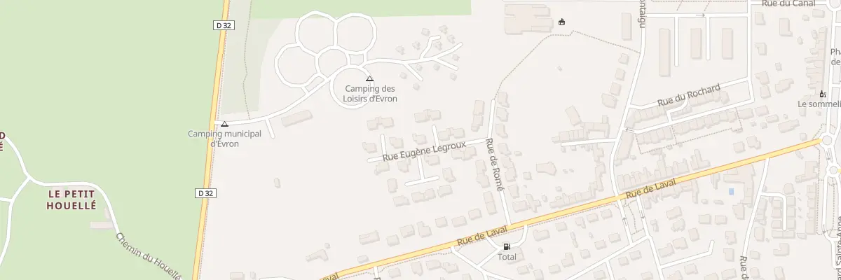 Plan du 9 Rue Eugène Legroux à Évron