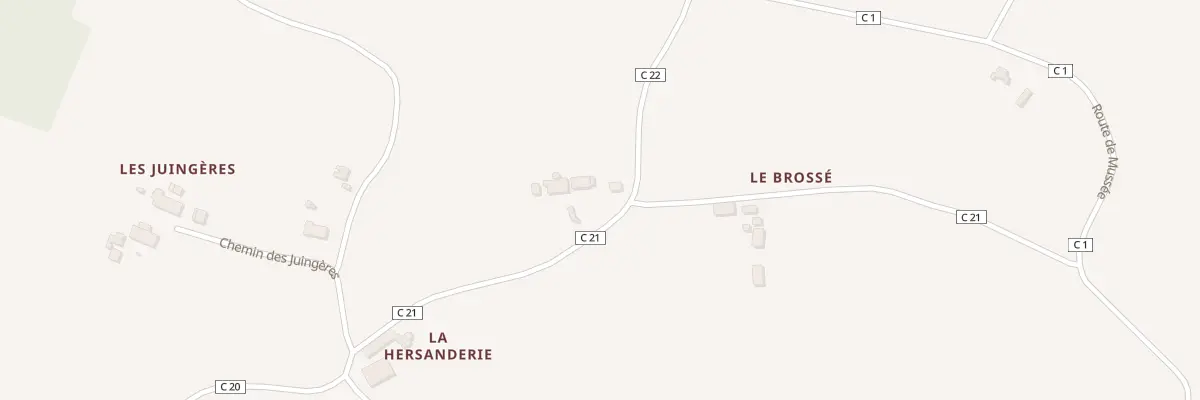 Plan du 611 Che de la Briscaudière à Loire-Authion