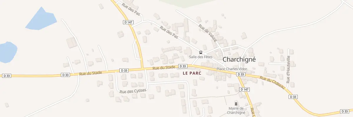 Plan du 16 Rue du Stade à Charchigné