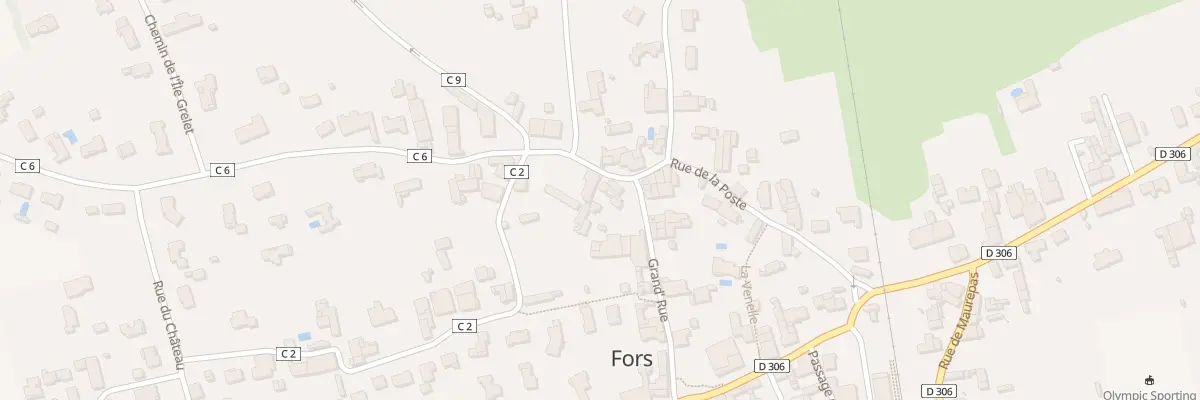 Plan du 6 Rue de la Poste à Fors