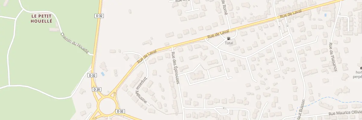 Plan du 1 Rue des Épinouses à Évron
