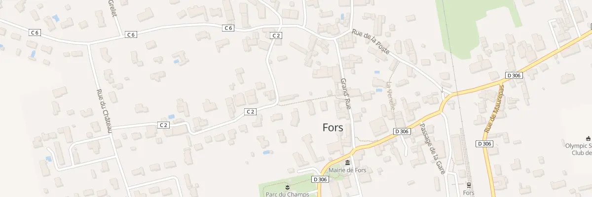 Plan du 13 Rue de la Chamerie à Fors